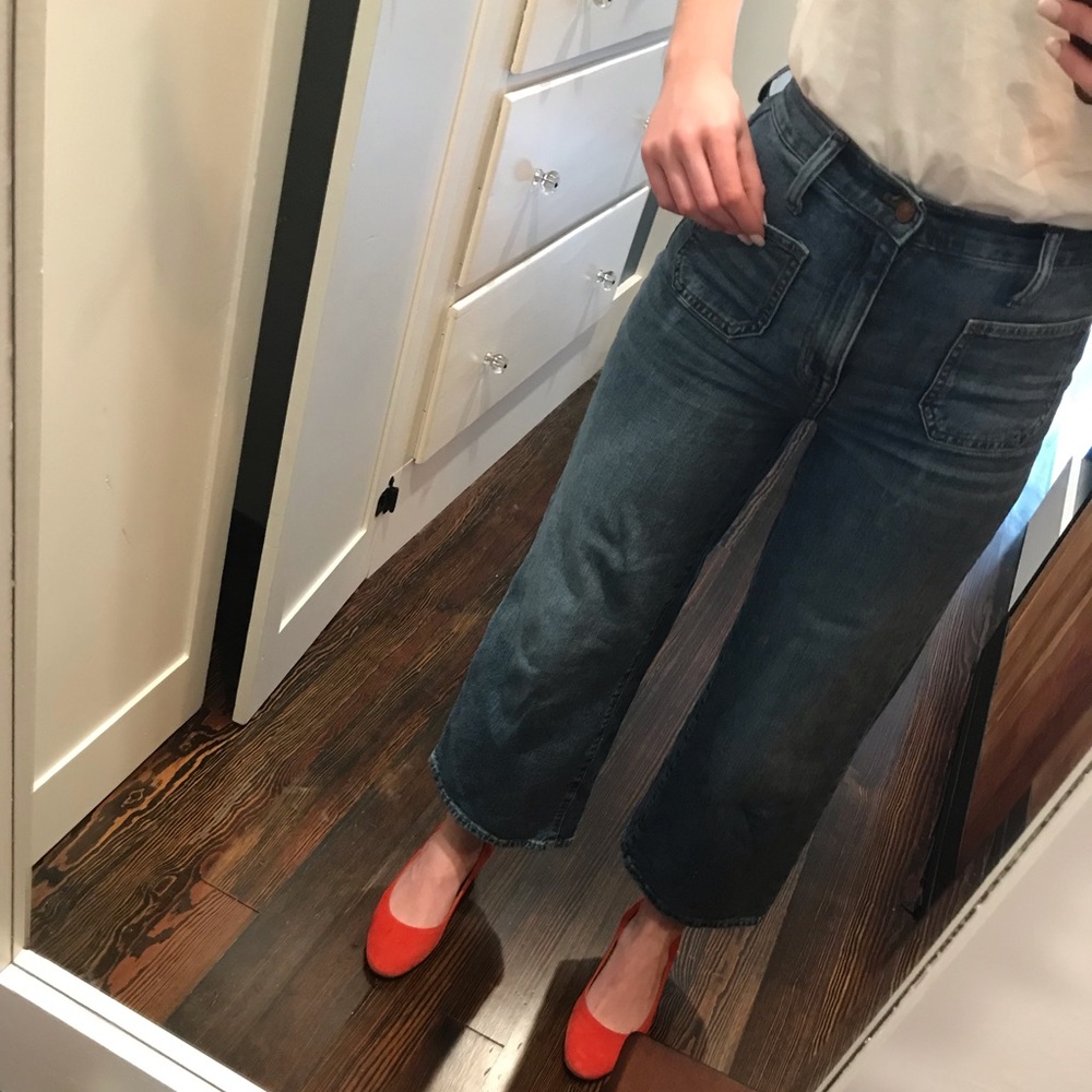 Madewell wise leg crop jeans